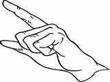 Finger Pointing Drawing Getdrawings sketch template