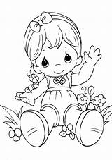 Coloring Pages Baby Girl Precious Moments Little Girls Kids Colouring Printable Sitting Para Color Print Relaxed Colorir Getcolorings Child Books sketch template