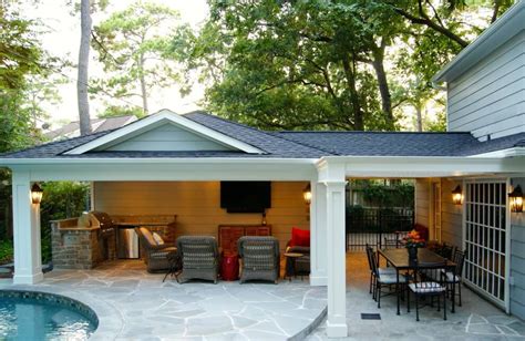 patio cover built  garage outdoor kitchen  memorial tcp custom