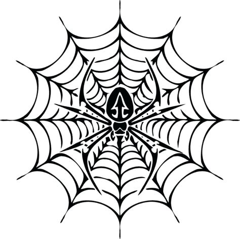 simple spider web drawing    clipartmag