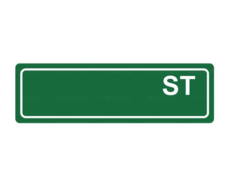 blank street signs