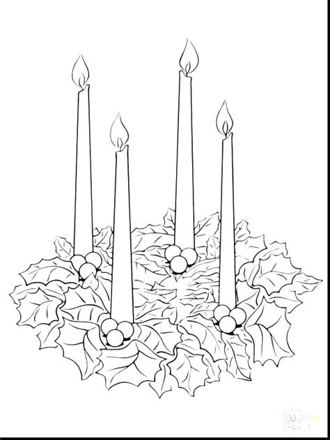 advent wreath coloring page  getcoloringscom  printable