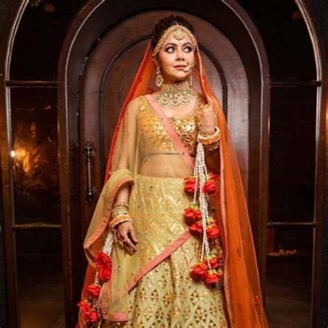 devoleena bhattacharjee aka gopi bahu looks breathtaking in her bridal look see pics indiatoday