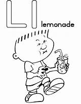 Coloring Lemonade Pages Getdrawings Kids Alphabet Getcolorings Choose Board Color sketch template
