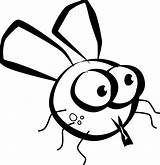 Flies sketch template