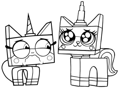 pin  unikitty coloring pages