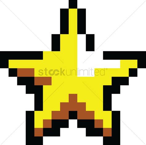 Pixel Art Gaming Star Vector Image 2022286 Stockunlimited