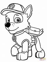 Coloring Rocky Patrol Paw Pages Printable Drawing Dot sketch template