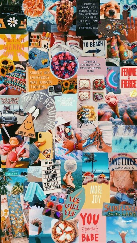 aesthetic macbook wallpaper collage summer