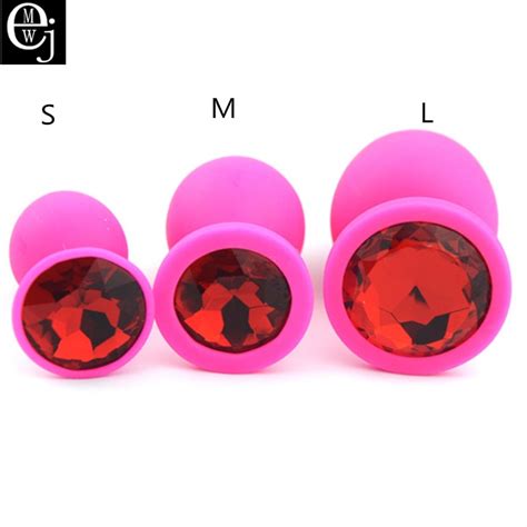 ejmw pink silicone anal plug 3 size you can choose butt plug anal sex