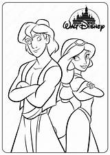 Aladdin Coloringoo Broadway Fiverr Line sketch template