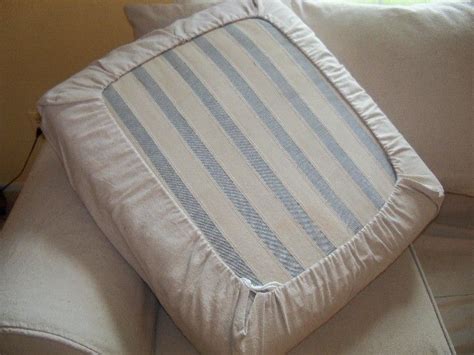 easy diy drawstring seat cushion cover kovi