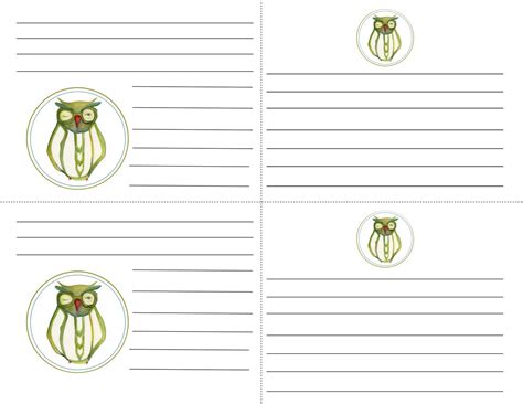 creative printable note cards