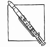Pintar Clarinete Clarinetes Colorea Tus Musicales Instrumentos Flauta sketch template