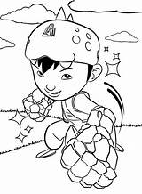 Coloring Boboiboy Pages Printable Kids sketch template