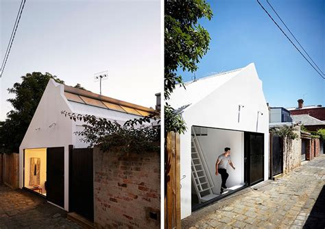 tiny house design  large openings courtyard  australia