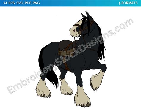 angus  horse disney pixars brave disney  characters  svg vector  print