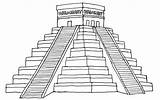 Drawing Aztec Temple Sun Ziggurat Walmart Drawings Moon Paintingvalley sketch template