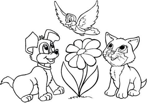 adorable dog  cat coloring pages  pet lovers coloring