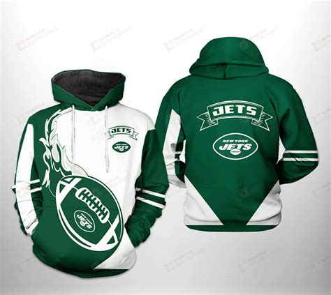 New York Jets Nfl Classic 3d All Over Print Hoodie Zip Up Hoodie