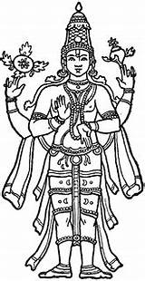 Vishnu Clipart Drawing God Sangu Etc Clipground Namam Chakram Clip Cliparts Small Preserver Gods Library sketch template