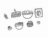 Coloring Food Coloringcrew Pages sketch template