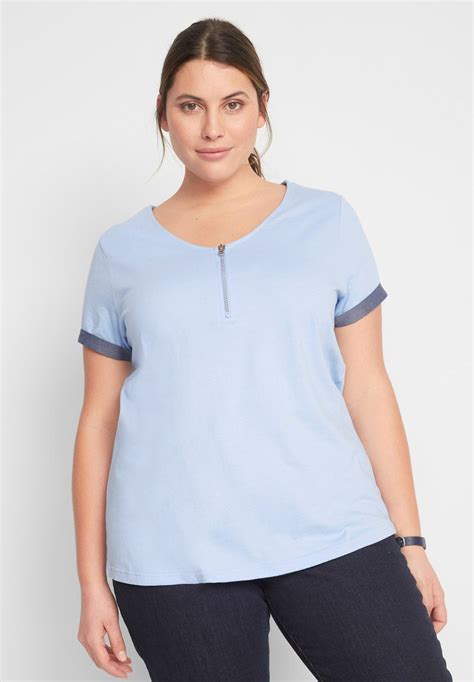 bonprix  shirt print blau zalandoch