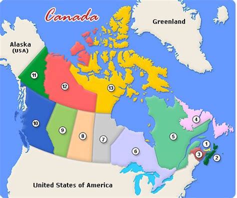 map  canada  outlined provinces territorieswks   canada
