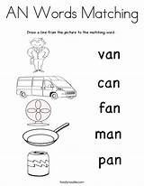 Words Matching Coloring Pages Word Twistynoodle List Spelling School Sentences Noodle sketch template