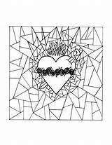 Coloring Pages Mary Seven Choose Board Sacred sketch template