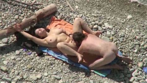 Austrian Mature Couple Having Wild Sex On The Rocky Beach