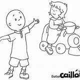 Pages Caillou sketch template