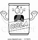Coloring Cola Soda Cartoon Clipart Mascot Screaming Thoman Cory Outlined Vector Drink Soft Pages Getcolorings 2021 Getdrawings sketch template