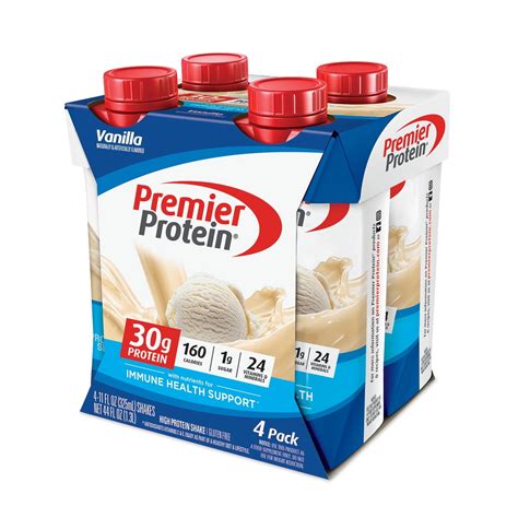 Premier Protein Shake Vanilla 30g Protein 11 Fl Oz 4 Ct
