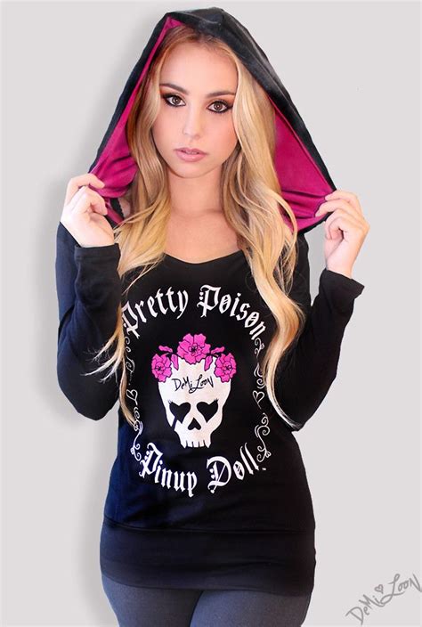 pretty poison pinup doll hoodie at cowgirl blondie s