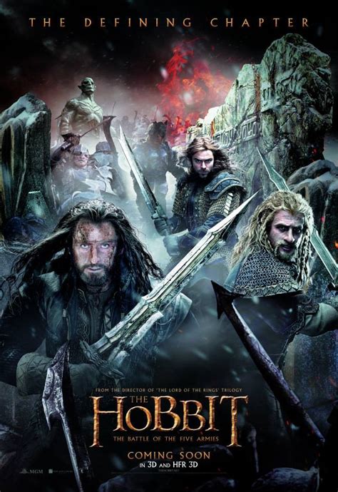 new the hobbit the battle of the five armies poster j r