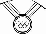 Medals Medal Olympics Track sketch template