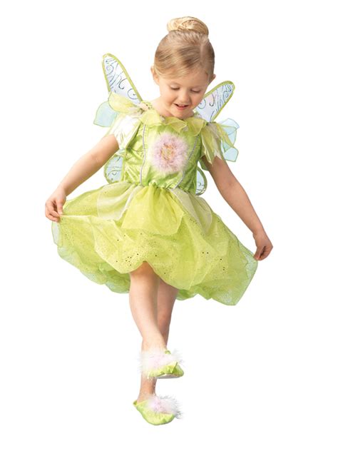 child tinker bell platinum fancy dress costume fairy peter pan kids