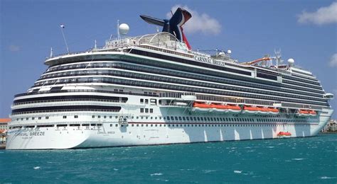 carnival breeze itinerary current position ship review cruisemapper