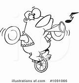 Unicycle Toonaday Illustrationsof sketch template