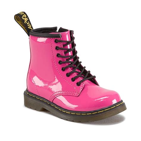 brooklee boot pink patent  classic dr martens  tiny feet