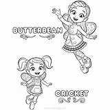 Butterbean Xcolorings Butterbeans Sheet Dazzle sketch template