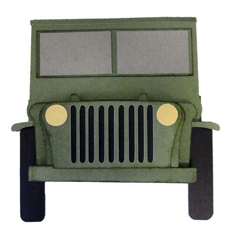 jeep shaped card pazzles craft room