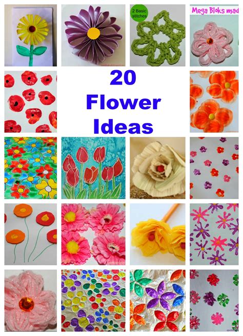 flower crafts ideas  kids sparklingbuds