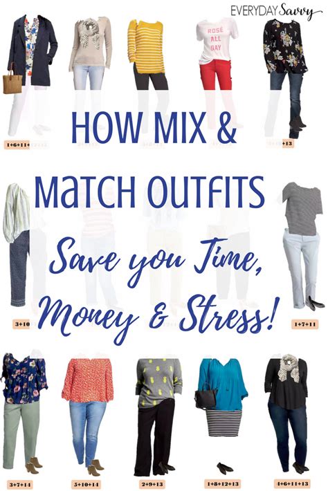 mix match cute simple outfits save time money stress