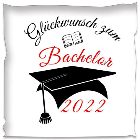 bachelor kissen glueckwunsch abschluss gratulation geschenk