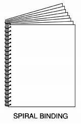 Spiral Binding Bound Comb Book Booklet Books Bind sketch template