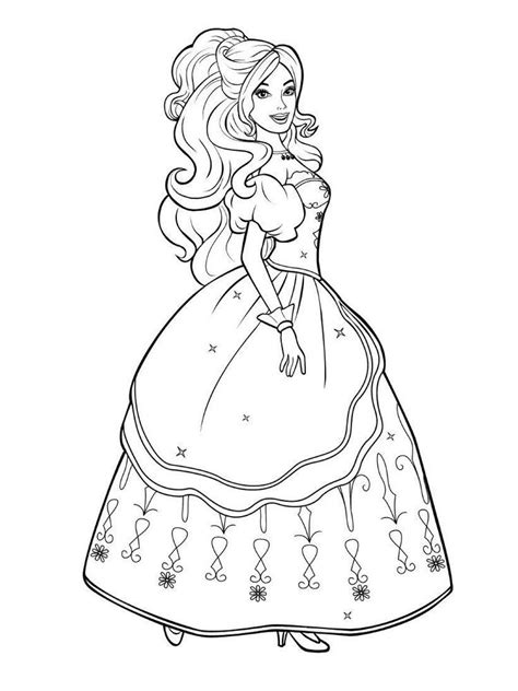 baby doll coloring page barbie gambar