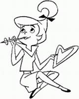 Coloring Jetson Jetsons Judy Lover sketch template