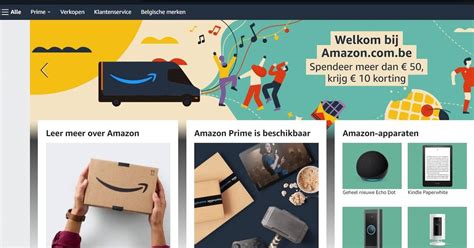 belgische webwinkel amazon van start deel van producten  op dag zelf geleverd worden